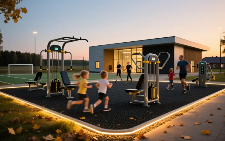 Новая «умная» спортплощадка в посёлке Берёзовом почти готова Новая «умная» спортплощадка в посёлке Берёзовом почти готова