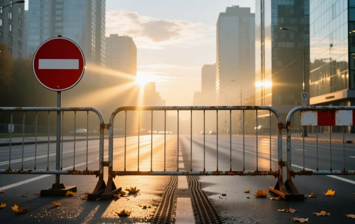 Ограничение движения в центре Краснодара 4 ноября