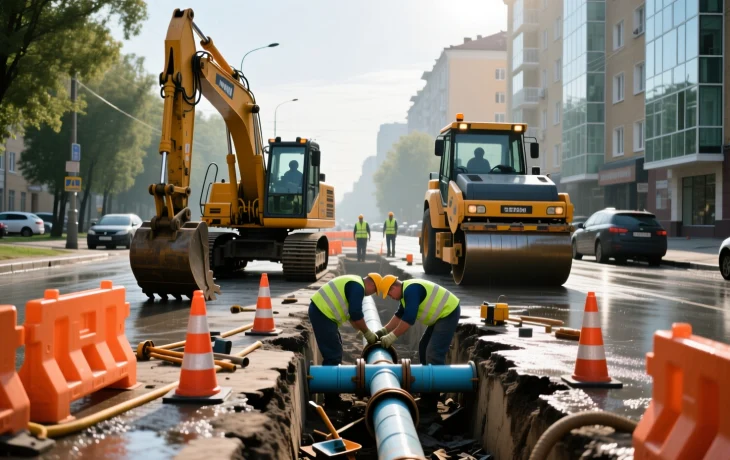 В Краснодаре ограничат движение на ул. Гимназической из-за замены водопровода