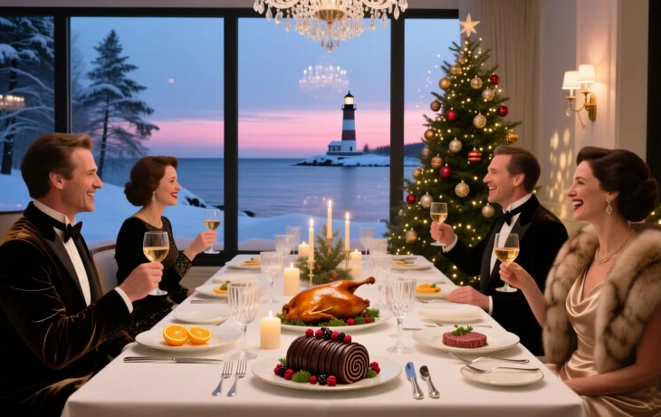 Рождественский Праздник в Анапе: Гастрономический Ужин в Отеле «Три Мушкетера»