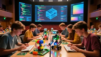 Юные техники Краснодара соревновались в робототехнике