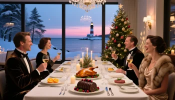 Рождественский Праздник в Анапе: Гастрономический Ужин в Отеле «Три Мушкетера»