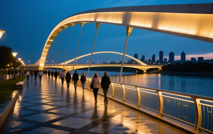 Тургеневский мост в Краснодаре готов к открытию обновленной части