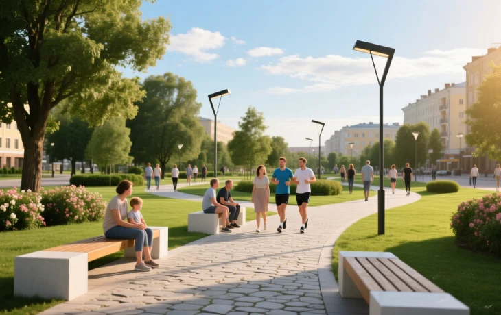 В Краснодаре завершают благоустройство сквера Российского и ремонтируют улицу Парижскую