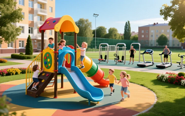 Краснодарские детские и спортивные площадки приведены в порядок Краснодарские детские и спортивные площадки приведены в порядок