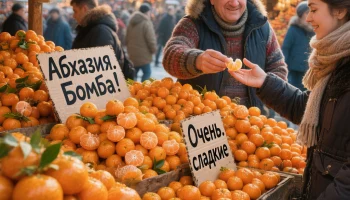 «Бомба!» Абхазские мандарины на рынках Краснодара: цены, вкусы и новогоднее настроение