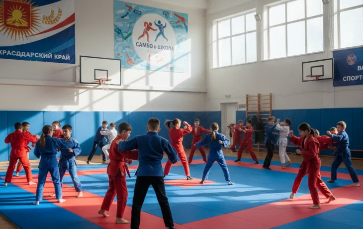 На Кубани 700 тысяч мальчиков и девочек участвуют в проекте «Самбо в школу»