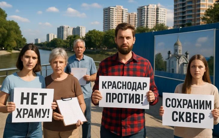 «Мэр нас не слышит»: жители ЮМР выступили против строительства храма на набережной и требуют диалога с властью