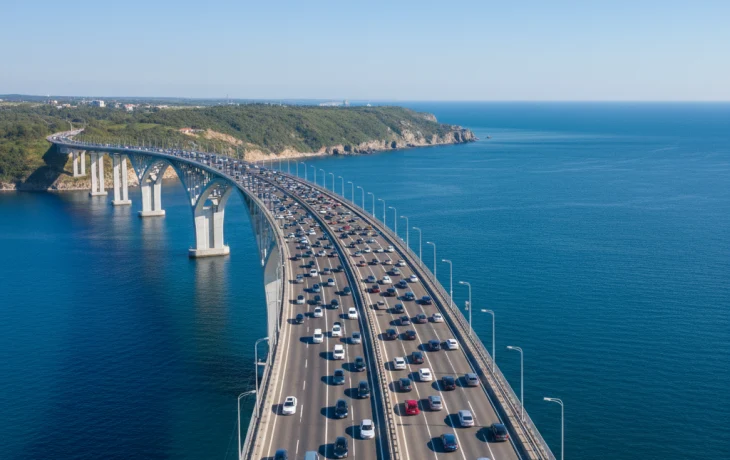 Причины временного запрета на проезд электромобилей и гибридов по Крымскому мосту раскрыты