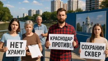 «Мэр нас не слышит»: жители ЮМР выступили против строительства храма на набережной и требуют диалога с властью