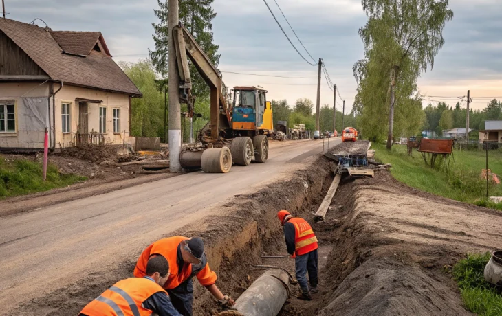 Работы по ремонту водопровода и дороге в станице Северской взяты под контроль