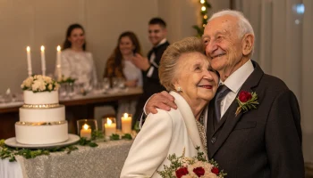 Супруги Мальцевы отметили 65-летие семейной жизни в Белоглинском районе