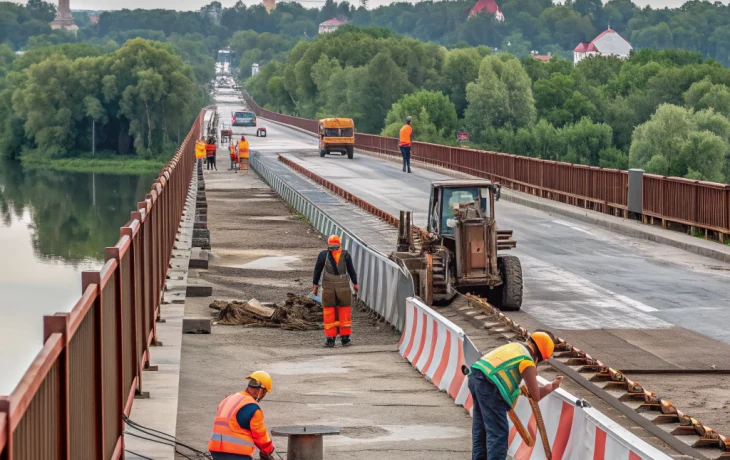 Ремонт моста в Староминской идёт с опережением графика, завершение планируют раньше срока