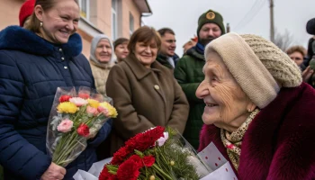 В Хадыженске поздравили блокадницу с 90-летием