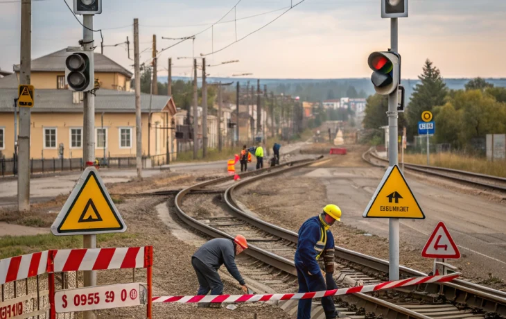 В Крымске 14 ноября ограничат движение из-за ремонта железнодорожного переезда
