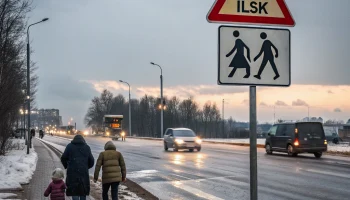 В Ильском водителей и пешеходов предупредили об опасности на дорогах из-за непогоды