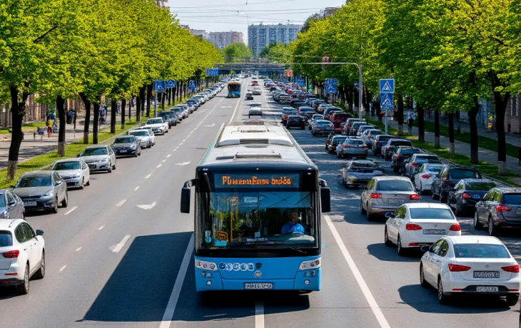 В Краснодаре планируют создать новые выделенные полосы для общественного транспорта в 2026 году