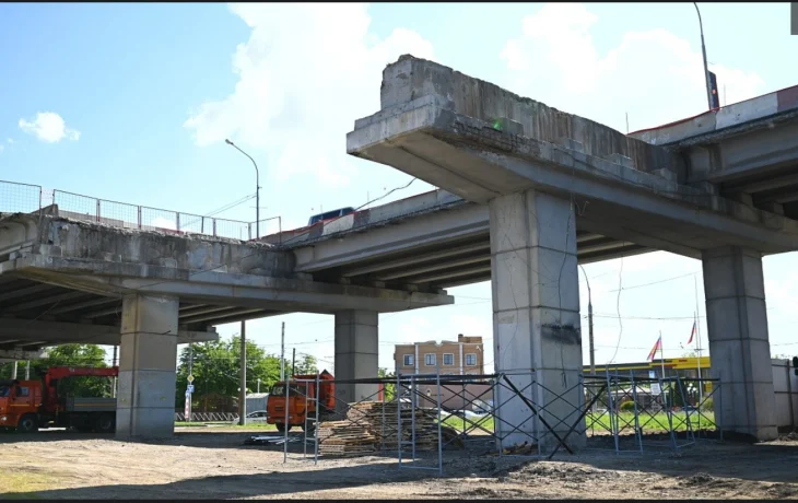 Половину Тургеневского моста в Краснодаре открыли после капитального ремонта