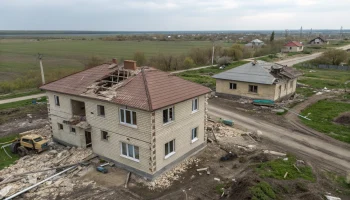 Обломки сбитых дронов повредили дома в Красноармейском районе Кубани