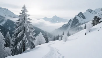 Сильный снегопад накроет горы Сочи 13 декабря