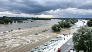 Новогоднее ненастье: реки Кубани выходят из берегов из-за ливней и мокрого снега