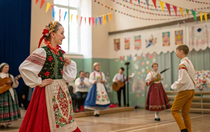 Фольклорный фестиваль в Каневской объединил юные таланты шести районов