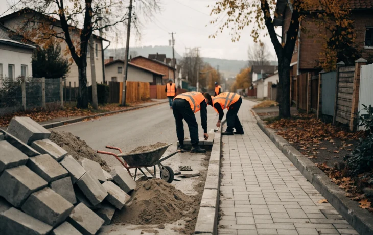 В Афипском начали обустраивать новый тротуар на улице Маяковского В Афипском начали обустраивать новый тротуар на улице Маяковского