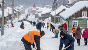 В Белой Глине прошла акция &laquo;Снежный десант&raquo; с помощью жителям и благоустройством
