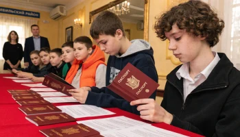 В Тбилисском районе двенадцать подростков получили первые паспорта ко Дню России