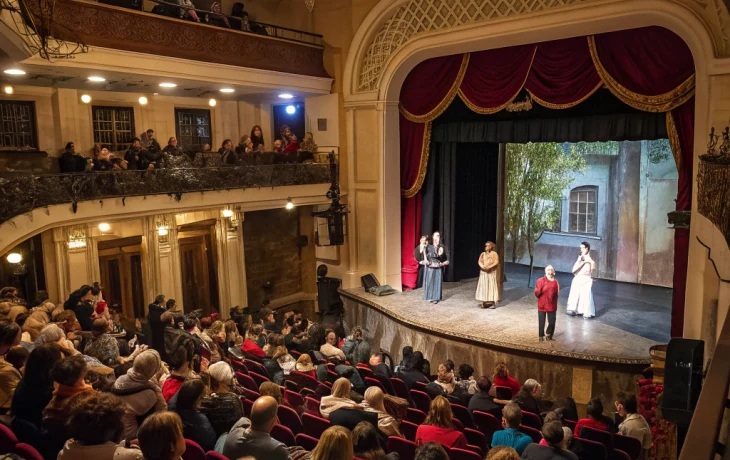 Творческий вечер театра &laquo;Мельпомена&raquo; прошёл в Полтавской и объединил любителей сцены