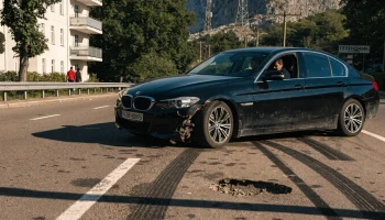 В Геленджике водитель BMW ответит за опасные манёвры и повреждение дороги В Геленджике водитель BMW ответит за опасные манёвры и повреждение дороги