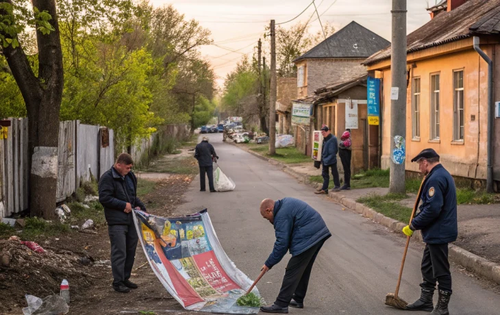 В Афипском усилили борьбу с незаконной рекламой на улицах В Афипском усилили борьбу с незаконной рекламой на улицах