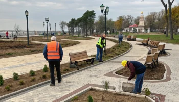 В Анапе проверили ход реконструкции сквера имени Гудовича