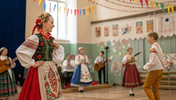 Фольклорный фестиваль в Каневской объединил юные таланты шести районов