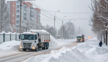 Вывоз мусора временно изменят из-за снегопада в Новопокровском поселении