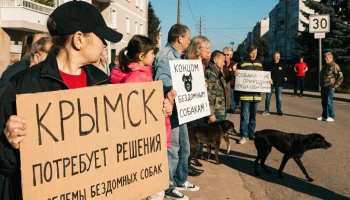 Жители Крымска требуют решить проблему с бездомными собаками
