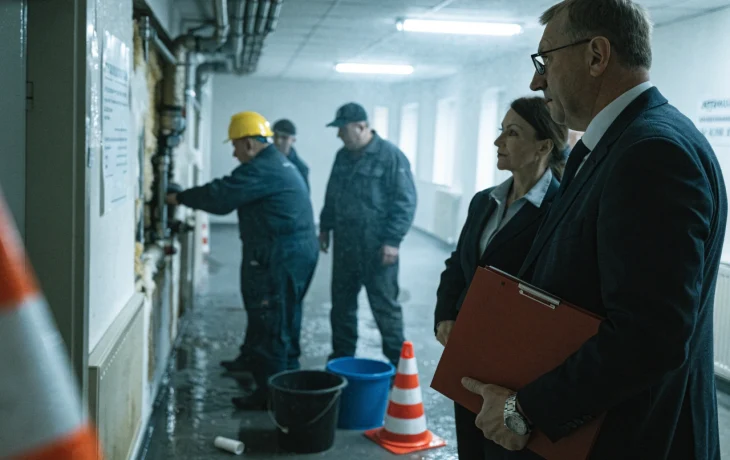 Прокуратура Ленинградского района контролирует устранение последствий прорыва отопления в школе №6