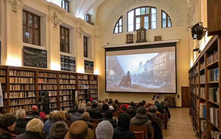 В Динской библиотеке проходят бесплатные показы патриотических фильмов о подвиге Ленинграда В Динской библиотеке проходят бесплатные показы патриотических фильмов о подвиге Ленинграда