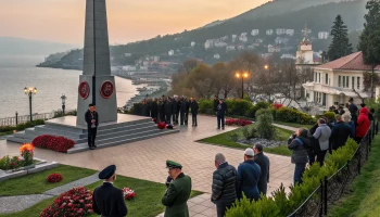 В Туапсе прошёл митинг памяти у мемориала «Смерч журавлей» В Туапсе прошёл митинг памяти у мемориала «Смерч журавлей»