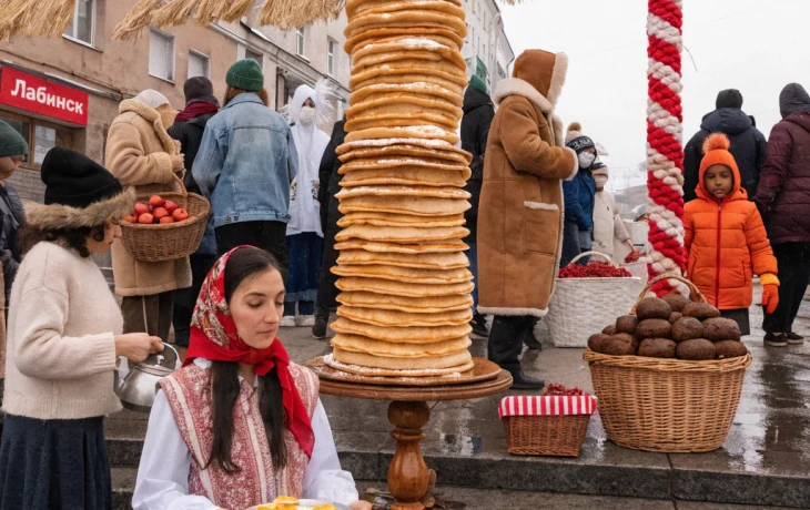 Масленица в Лабинске объединила народы и подарила атмосферу добра