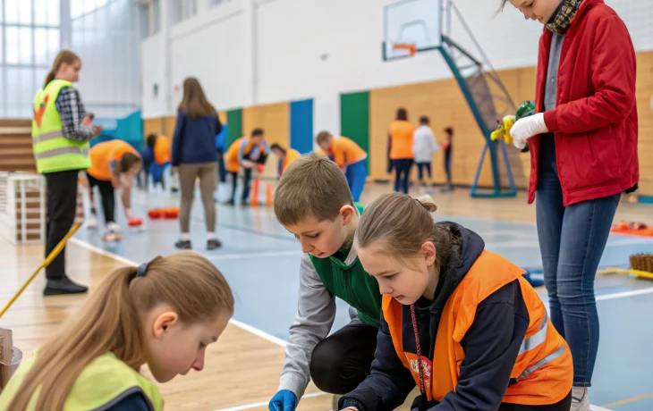В Выселковском КДЦ школьники и волонтёры продолжают акцию &laquo;День единых действий&raquo;