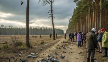 В лесах Туапсинского района обнаружены десятки убитых диких голубей: жители требуют разъяснений