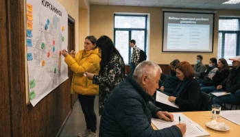В Курганинске жители выбирают территории для будущего благоустройства в ходе голосования