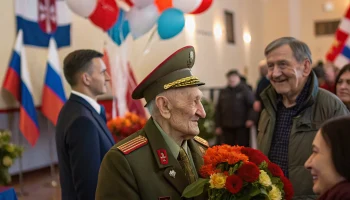 В Кореновске торжественно поздравили ветерана Великой Отечественной войны с 107-летием