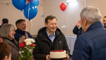 В Кущёвской поздравили депутата Эдуарда Огнева с днём рождения