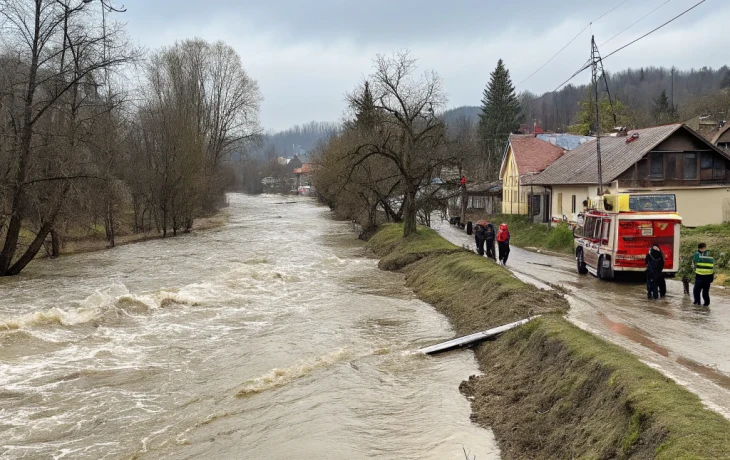 В Горячем Ключе растет уровень рек из-за осадков и таяния снега, службы в готовности