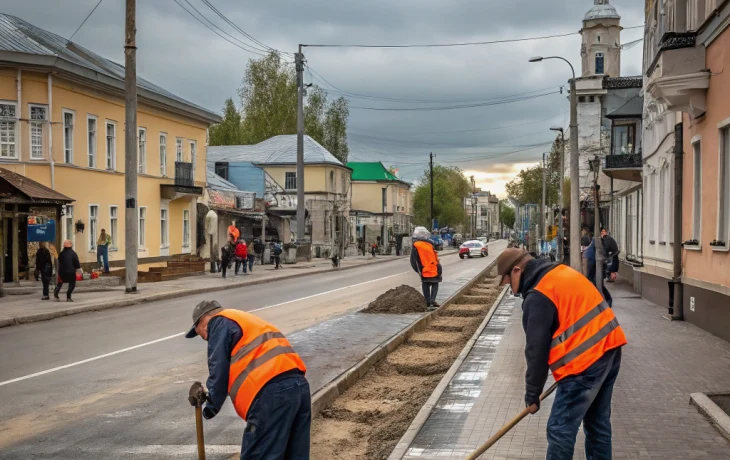 В Полтавской начался сезон ремонта тротуаров