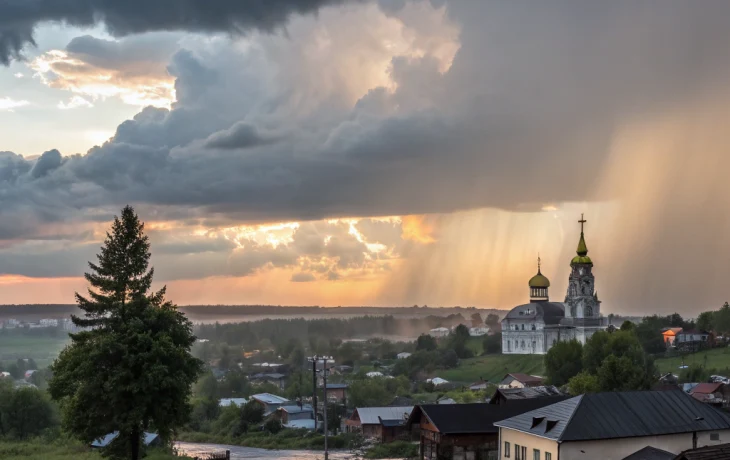 Вечерняя погода в Кущёвской: облачность и возможные небольшие осадки