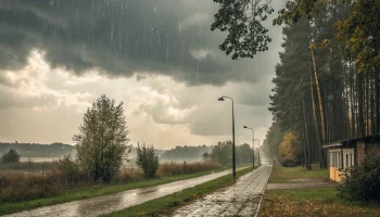 Пасмурная и дождливая погода сохраняется в районе Джубги