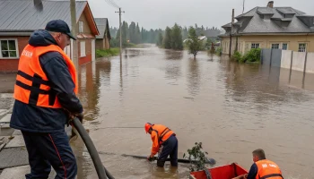 Подтопления в Белореченском районе после сильных дождей устраняют спасатели